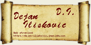 Dejan Ilišković vizit kartica